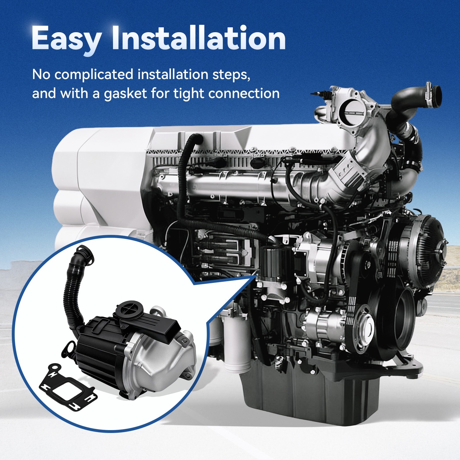 Crankcase Breather Oil Separator For Freightliner For Mack MP8 Detroit DD15 DD13