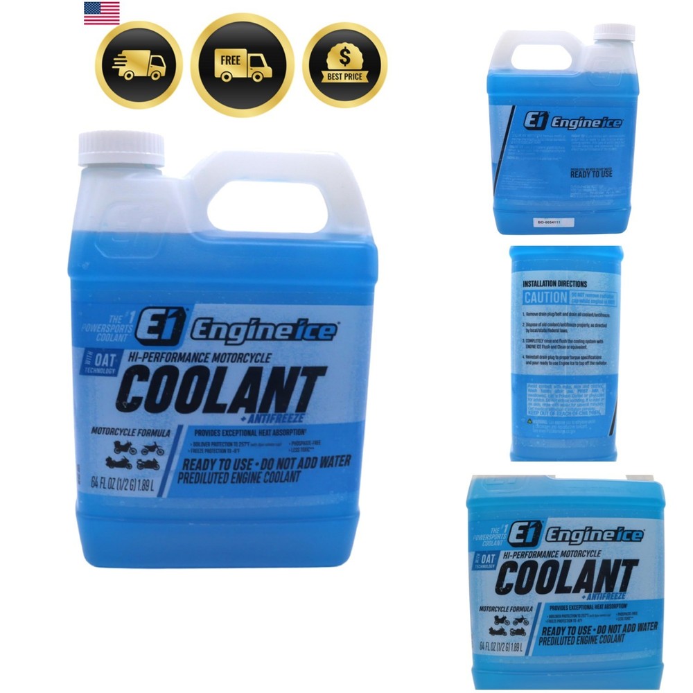 Off-Road High-Performance Motorcycle Coolant and Antifreeze Blue