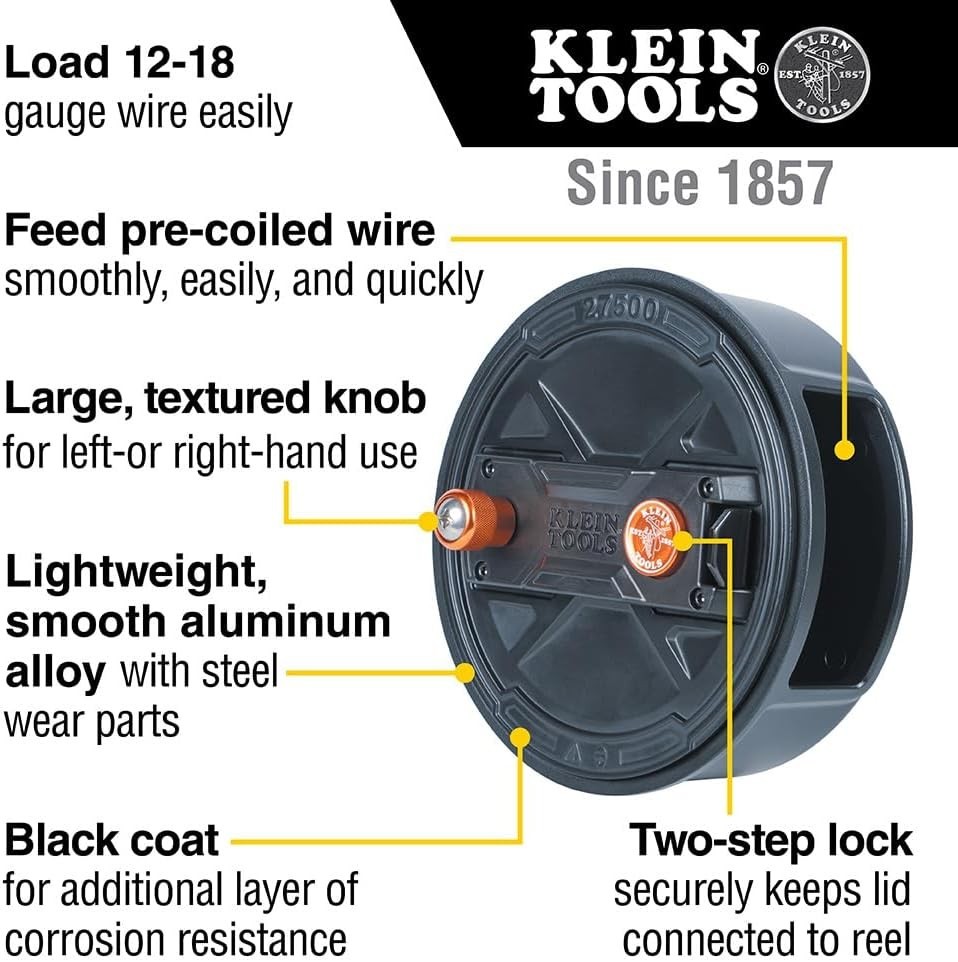 Klein Tools 27500 Quick-Lock Tie Wire Reel