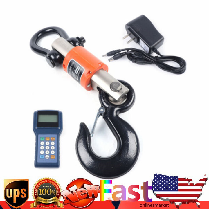 Wireless Digital Electronic Hanging Crane Scale Remote Control Crane Scale 10 T