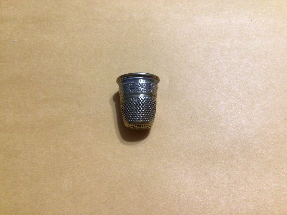 Brass and Silver Thimble