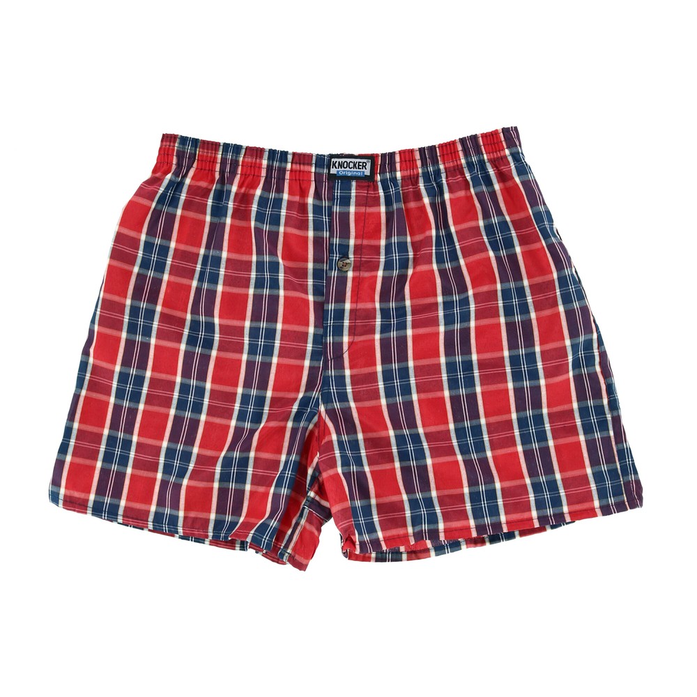 New Knocker Men's Plaid Boxer Shorts (3 Pack)