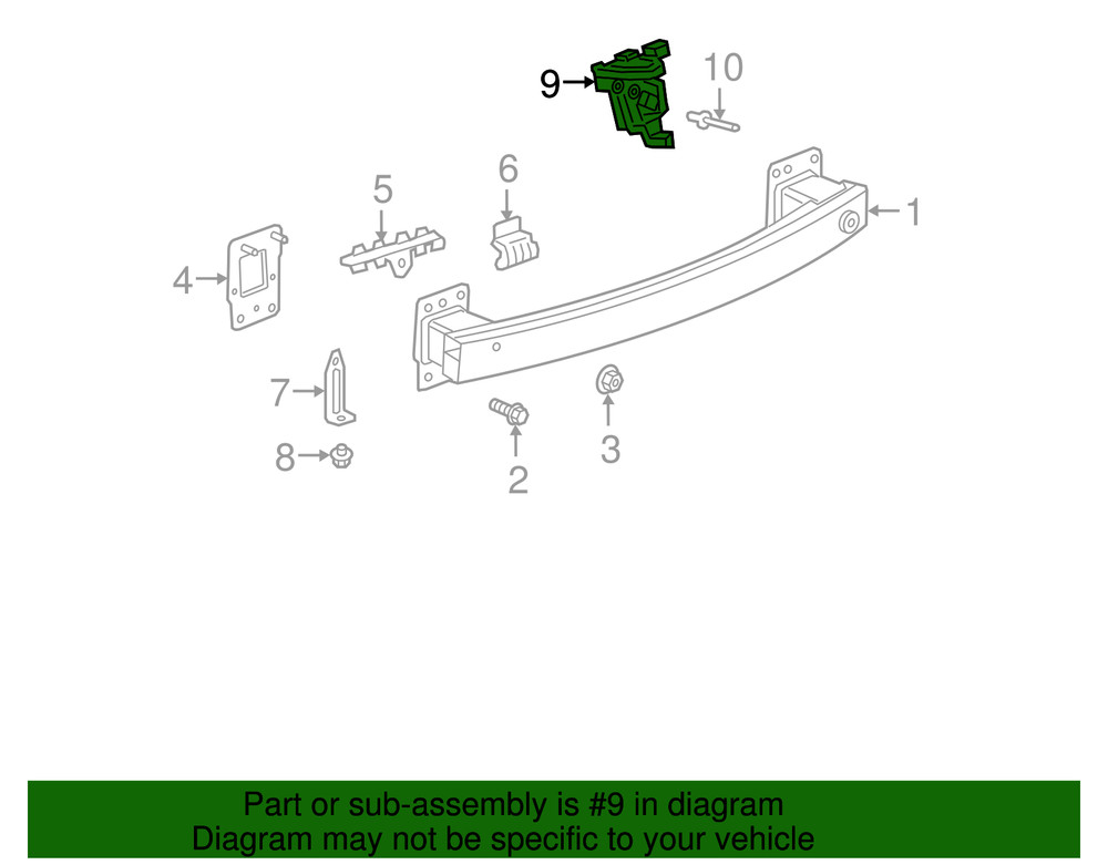 Genuine GM Lamp Bracket 84434754