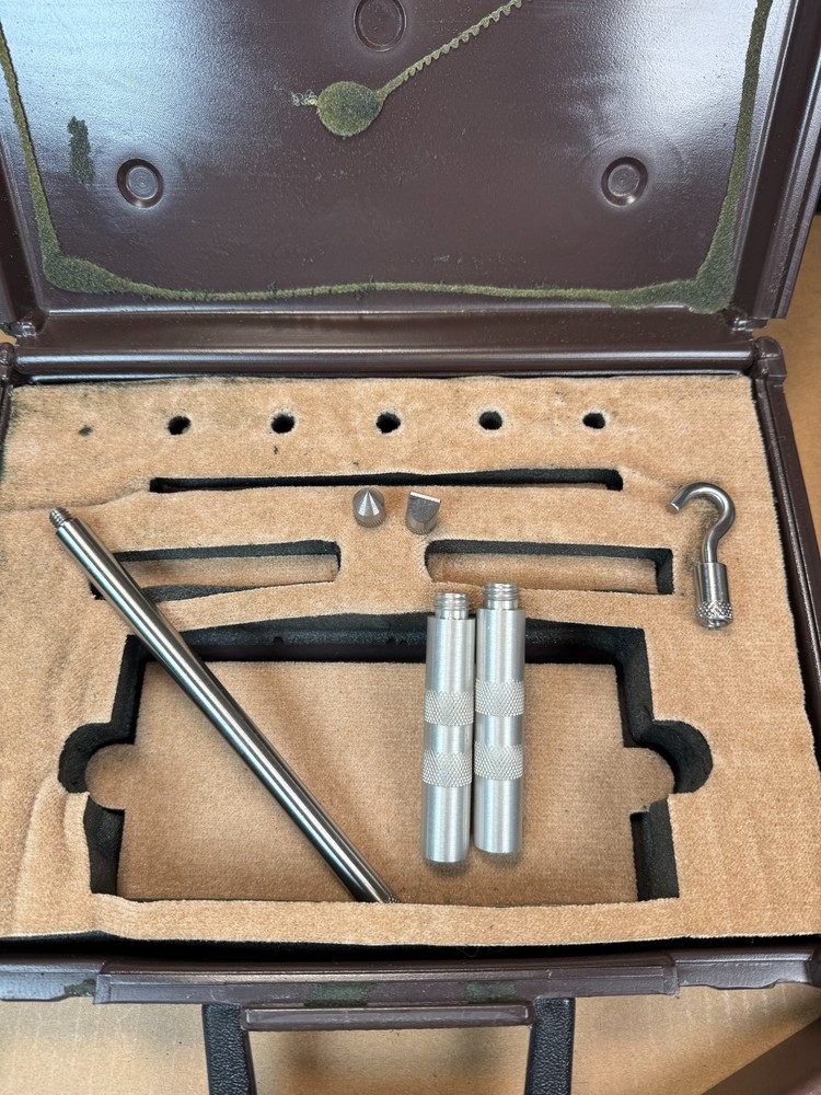 Vintage CHATILLON DPPH-250 Push Pull Force Gauge with Attachments and Case