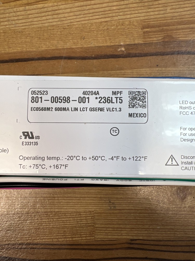 ELDOLED ECODRIVE 568/m INTELLIGENT LED DRIVER CONTROLLER LIGHT BALLAST 50W 60V