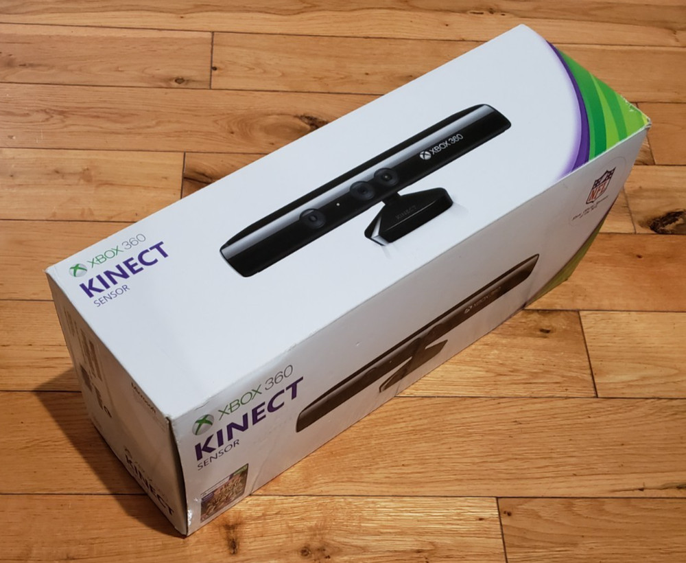 Genuine Microsoft Xbox 360 Kinect Bundle, USB Adapter, SEALED Game, Complete IOB