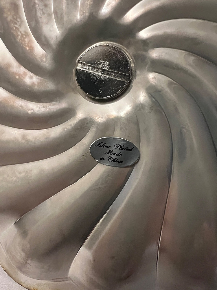 Old Hampshire Silversmiths Silverplated Scalloped Server New In Box-Open For Pic