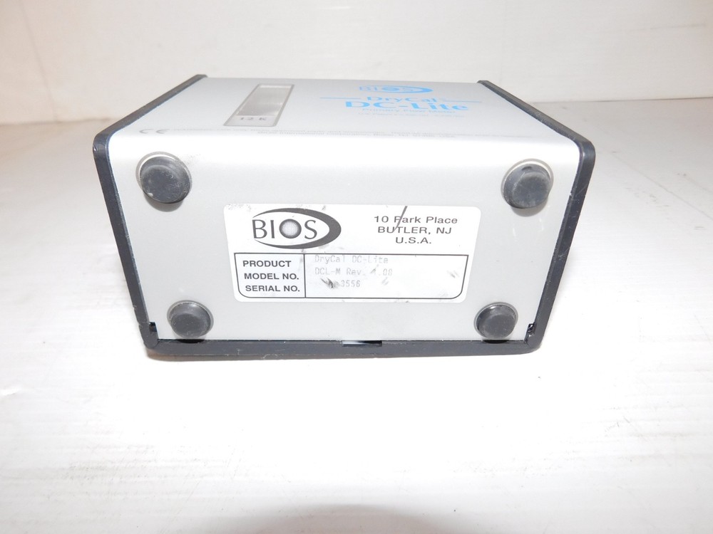 ^^ BIOS DRYCAL DC-LITE PRIMARY FLOW METER MODEL DCL-M (DPA57)