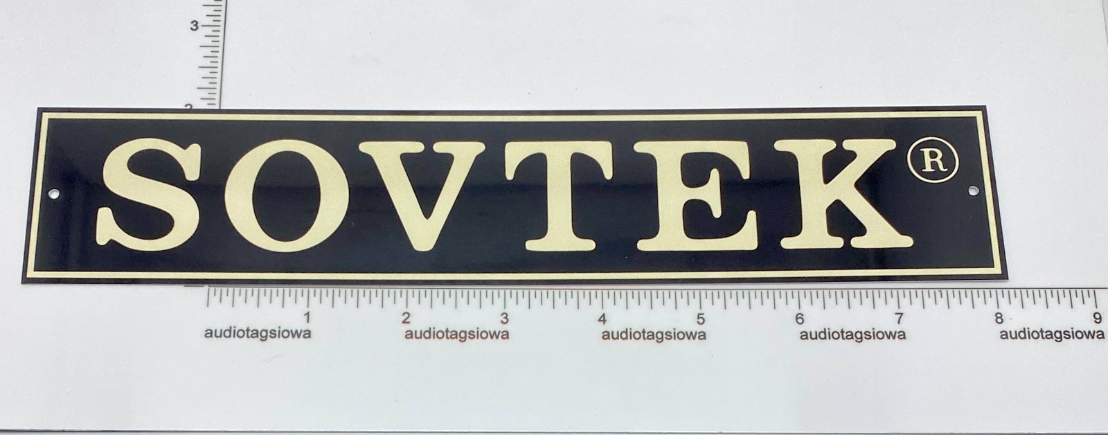 SOVTEK  - Custom Sign Plate  Aluminum