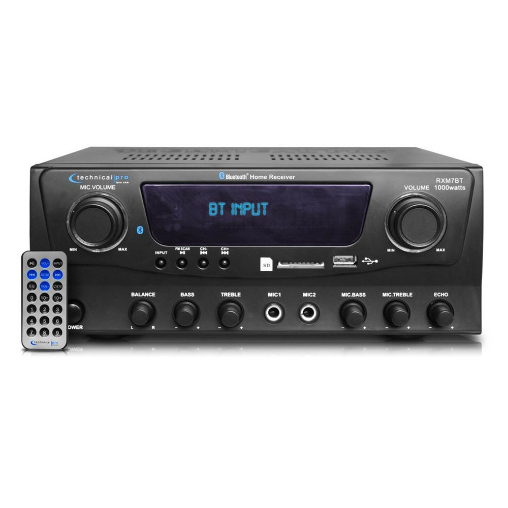 Technical Pro RXM7BT Bluetooth Stereo Audio Receiver FM,USB/SD