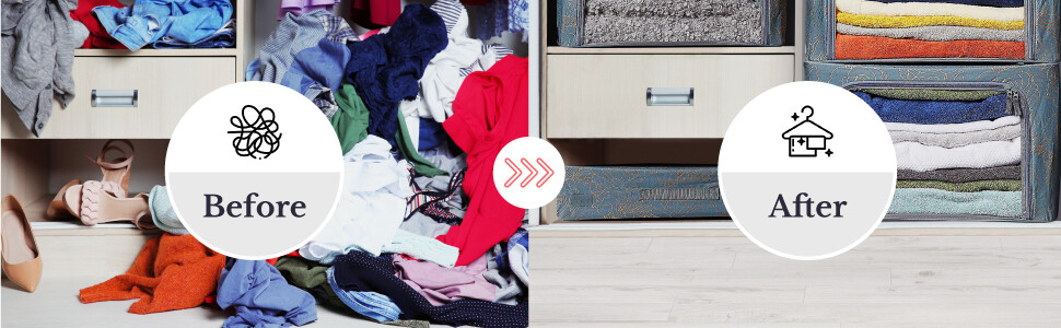 Periea Beau Clothes Storage Bag Steel Frame Underbed Box