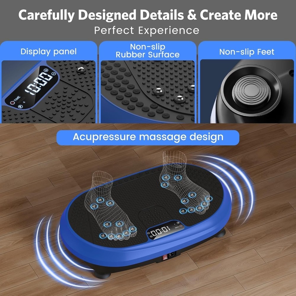 Vibration Plate Exercise Machine Bluetooth Power Shaping Vibrate Plate Workout