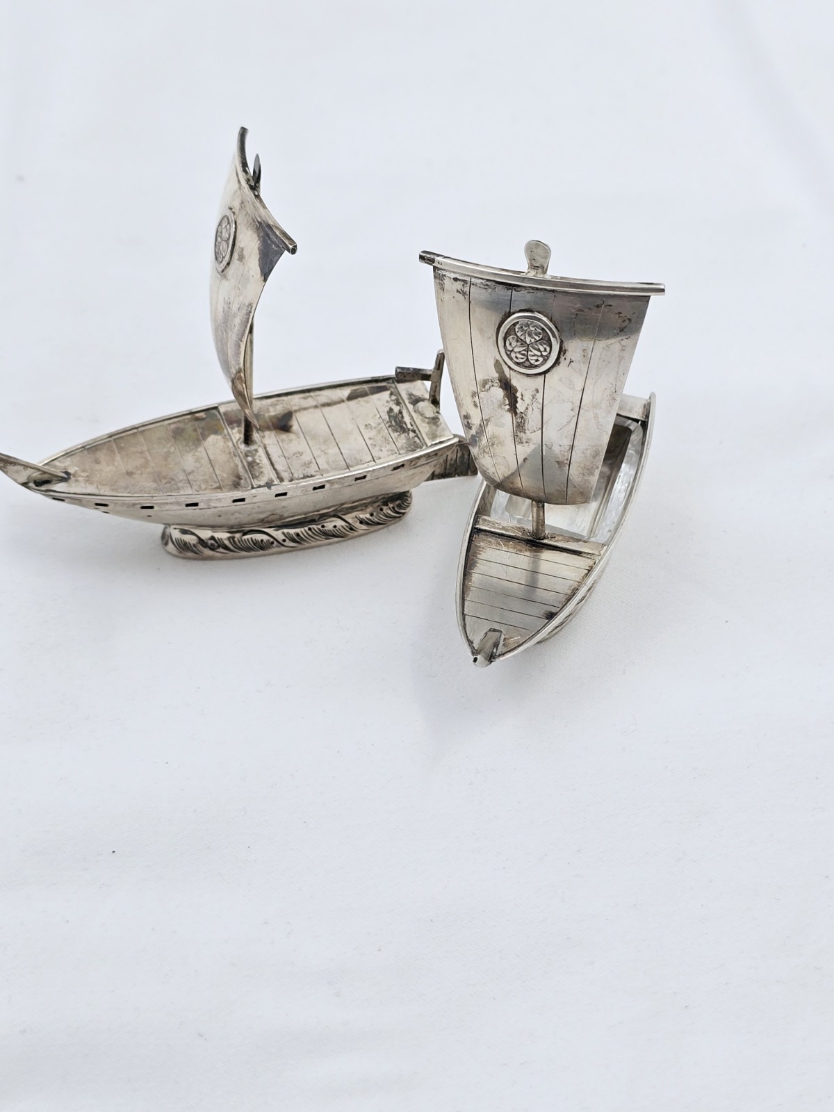 Vintage Asahi Sterling Silver 950 Salt and Pepper Shakers 66g