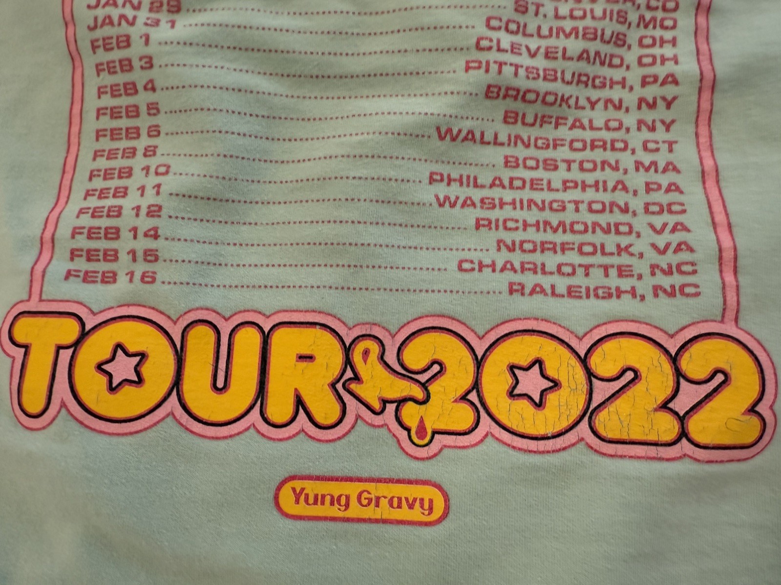 Yung Gravy Sugar Spice Everything Ice Tour 2022 Hoodie Rap Merch L Minnesota