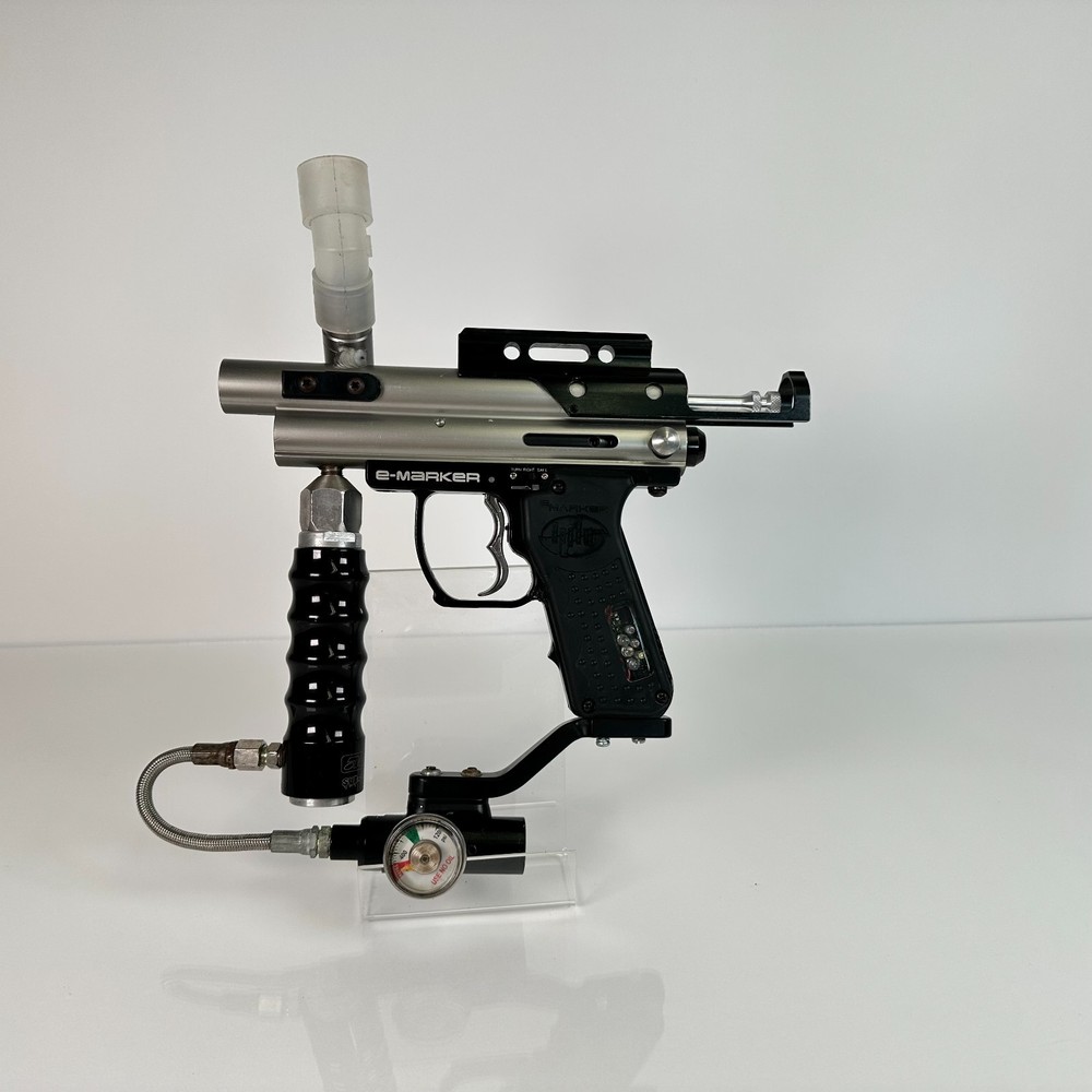 Spyder E-Marker Paintball Marker Gun Silver