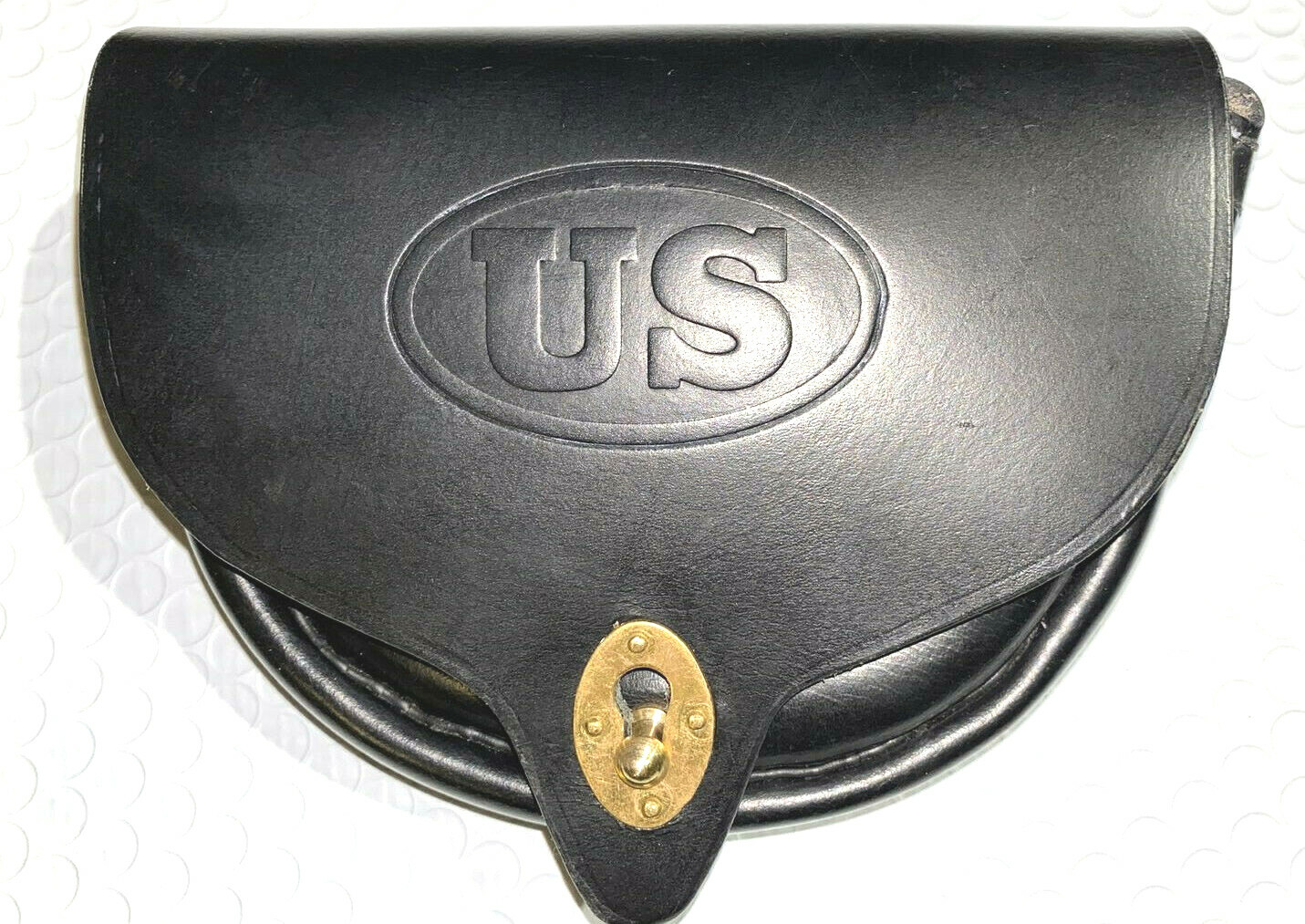 1874 Pattern Dyer Leather Ammo Pouch for Trapdoor Springfield .45-70