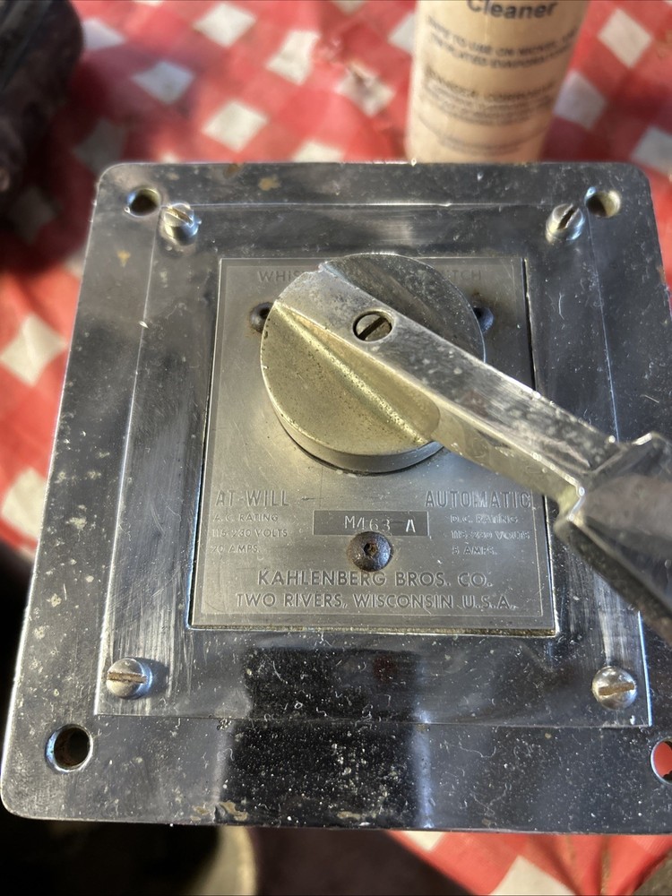 KAHLENBERG M463-A WHISTLE CONTROL SWITCH M-463A
