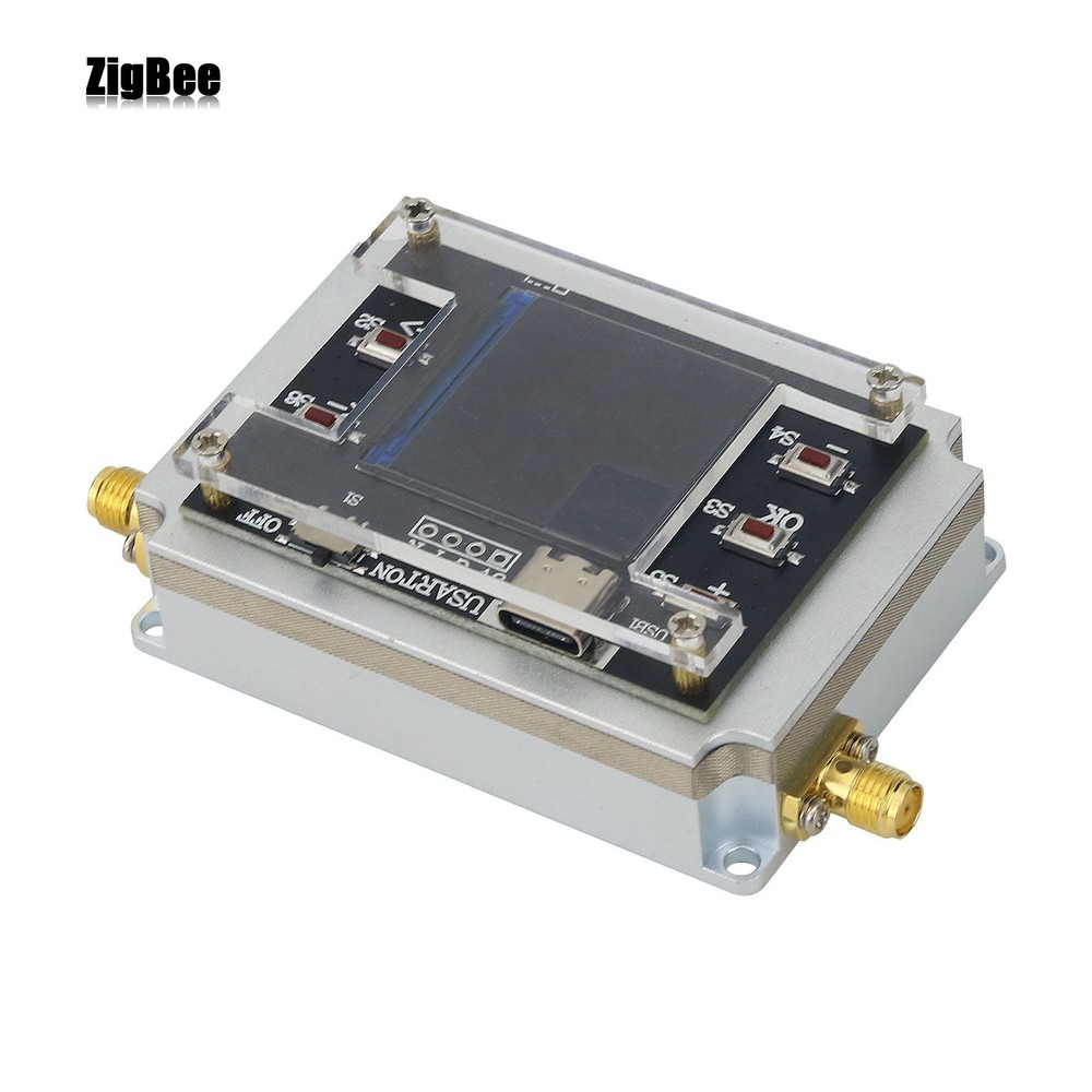 DC-8GHz Digital Programmable Attenuator CNC Isolation Attenuator 1.3" TFT Screen