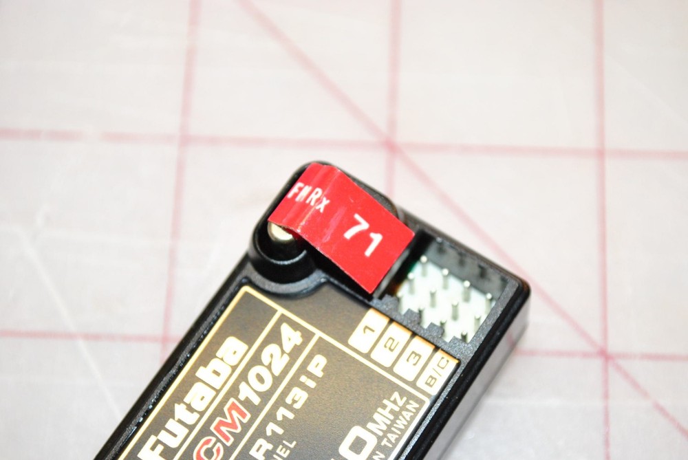 Futaba PCM1024 FP-R113iP 40MHz 3-Ch Surface Receiver Untested