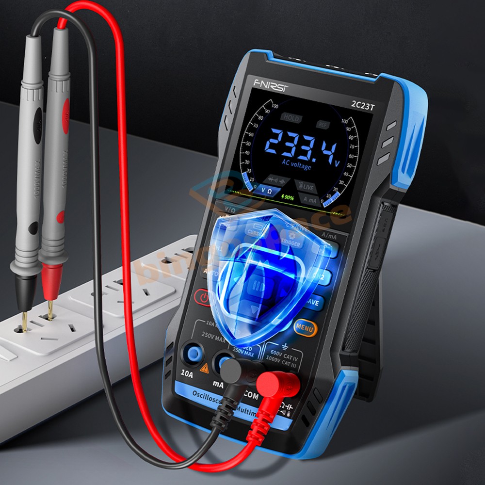 FNIRSI 2C23T Handheld Digital Oscilloscope Multimeter Function Signal Generator