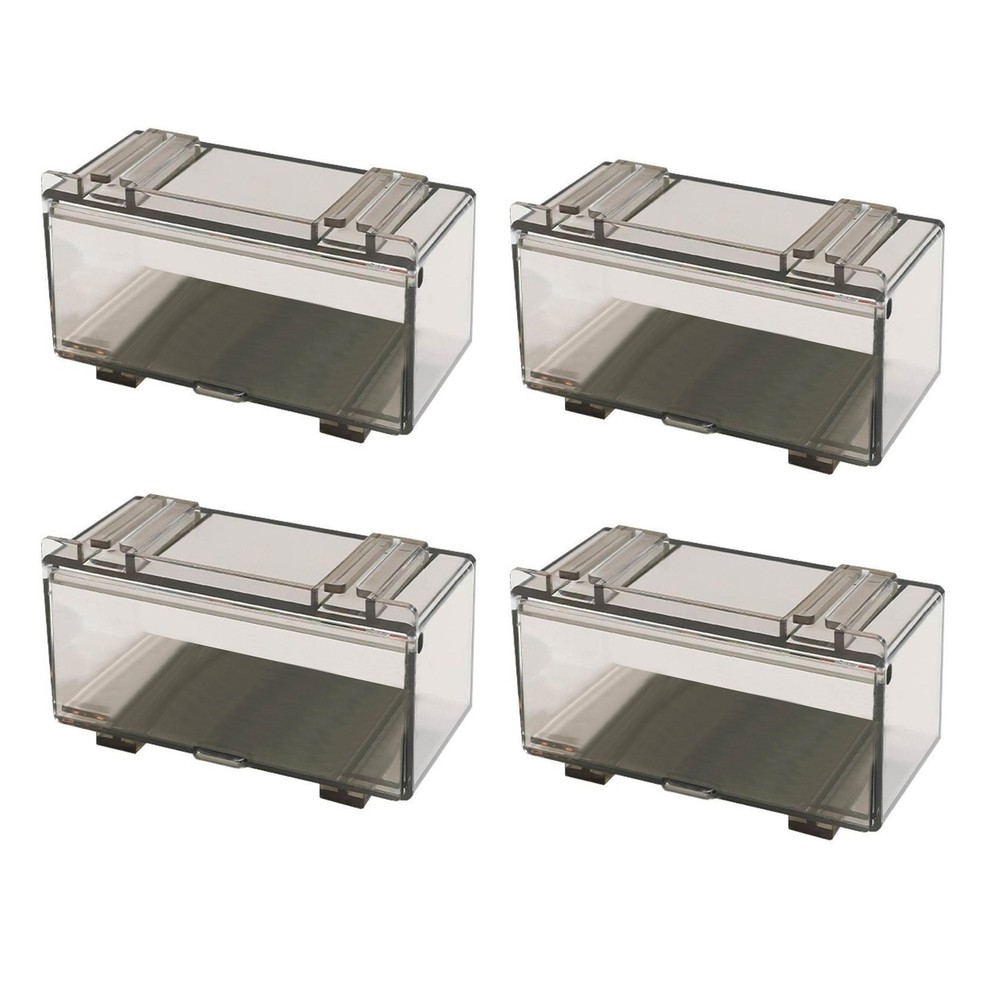 4Pcs/Set 1:64 Car Model Toy Storage Box Model Dustproof Case Acrylic Display n