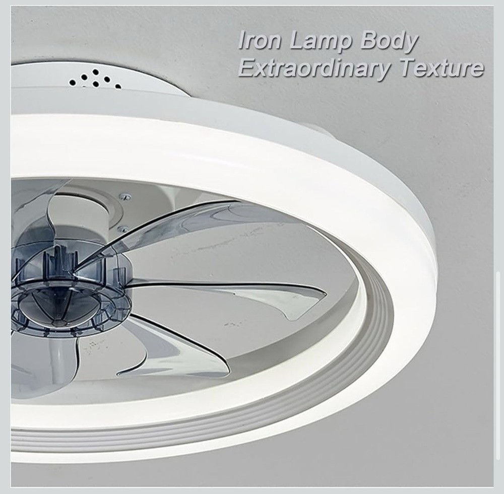 Ceiling Flush Mount Fan with Lights