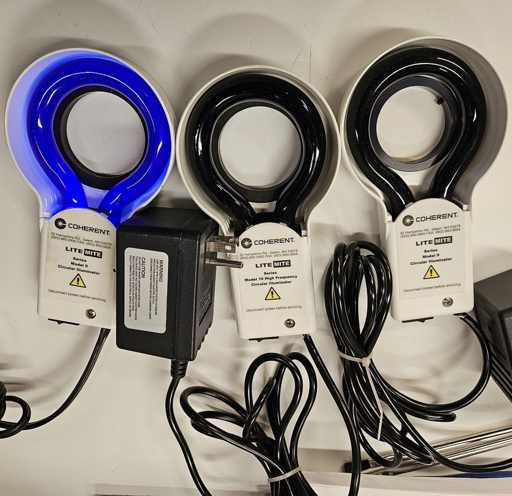 Coherent Lite Mite Model 9 Illuminator Ring w/blacklights / Coherent