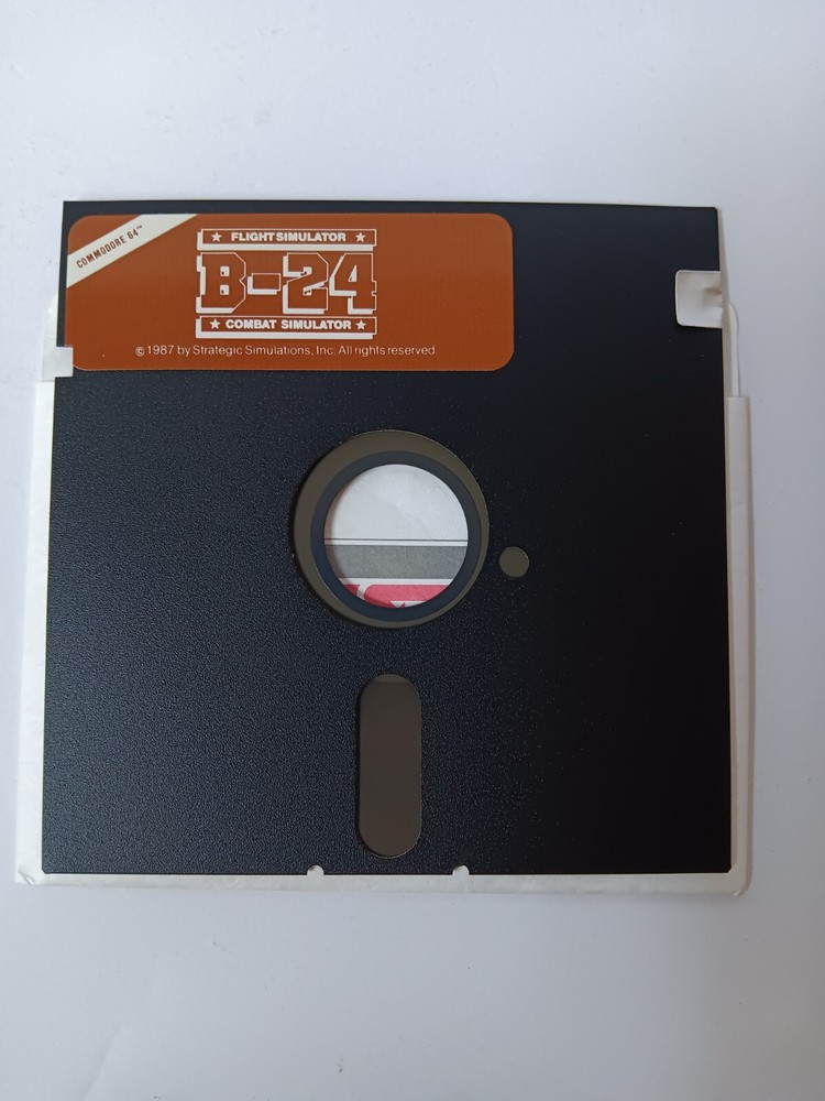 Commodore 64 Combat Flight Simulator B24 Strategic Simulations Game Tested/Works