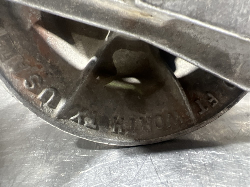 Vintage PENGO FT. WORTH Stringing Cable Wire Snatch Block Pulley 2500lb