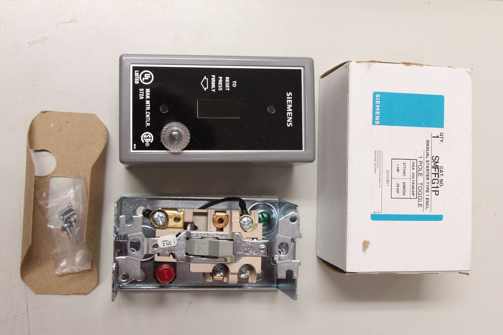 Siemens SMFFG1P Manual Starter Switch with Pilot Light