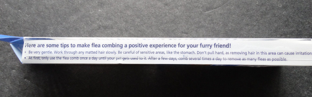 Sentry Flea Comb for Dog Blue