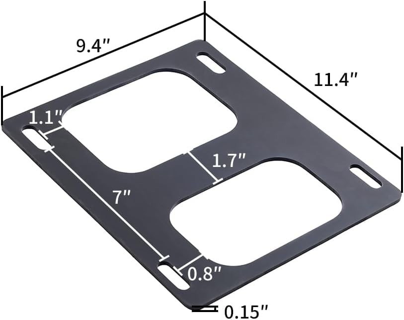 Rear Tour Trunk Pack Rack Cushion Rubber Mat Pad – Vibration-Reducing Detachable