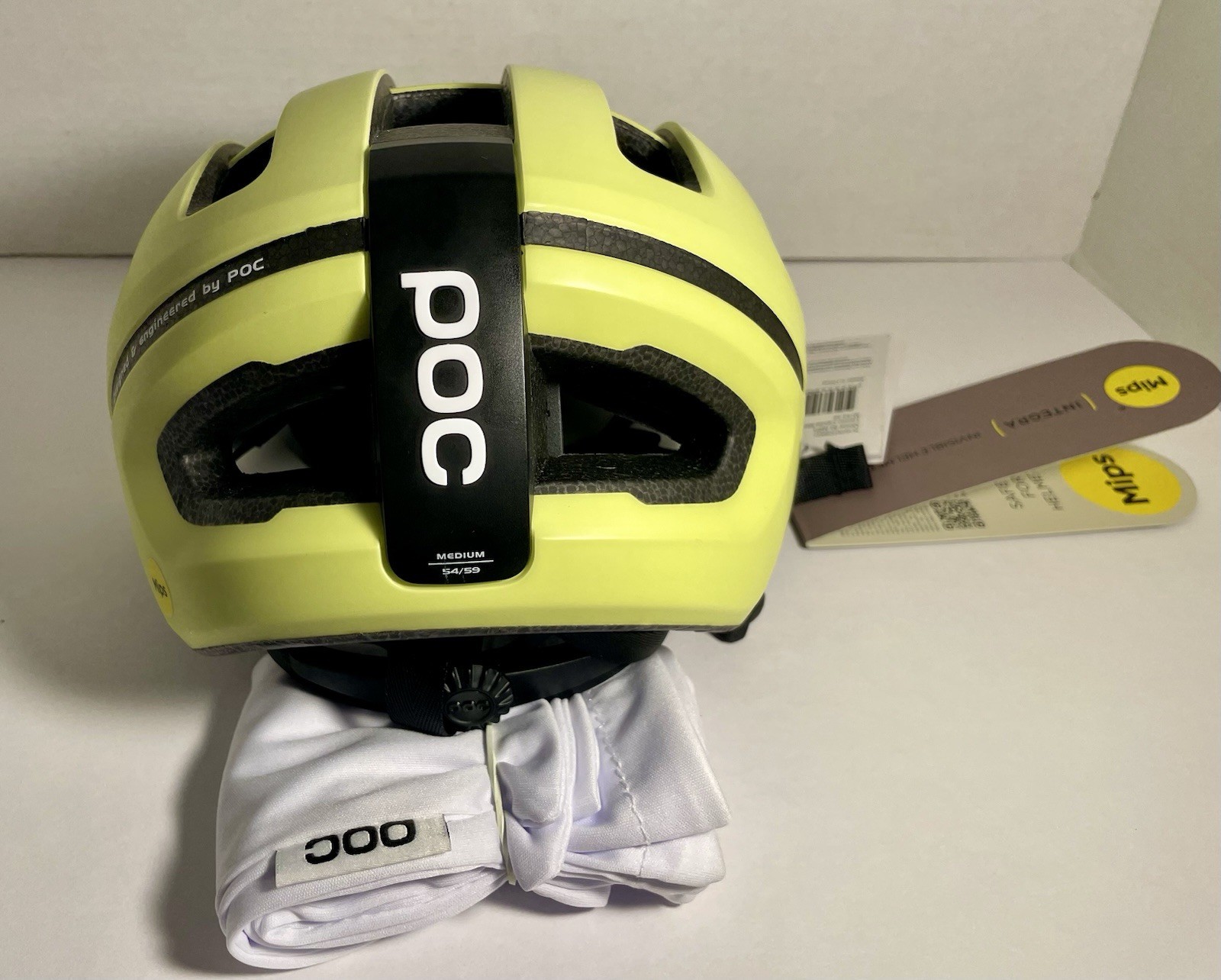 POC OMNE AIR MIPS LEMON CALCITE MATT MEDIUM (54-59cm) CYCLIST BIKE HELMET NEW