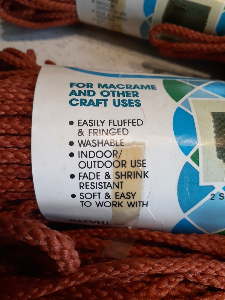 Macrame Cord..3 1/2 mm.. 150 Yards Total