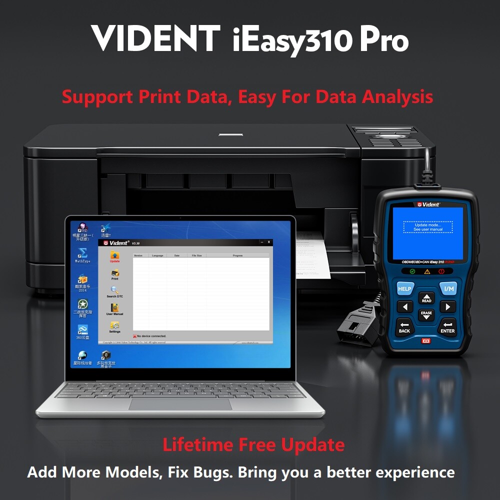 Vident 310Pro Auto OBD2 Diagnostic Scanner Fault Code Reader Engine Scan Tool