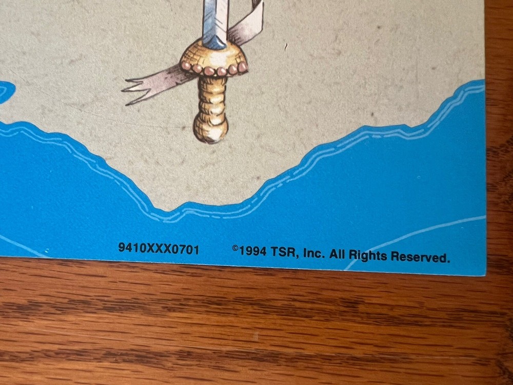 MAP ONLY for CORMYR Dungeons & Dragons Module 9410XXX0701