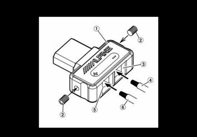 Alpine PDX Amplifier Plug Genuine Quick Disconnect Speaker Output Connector Amp