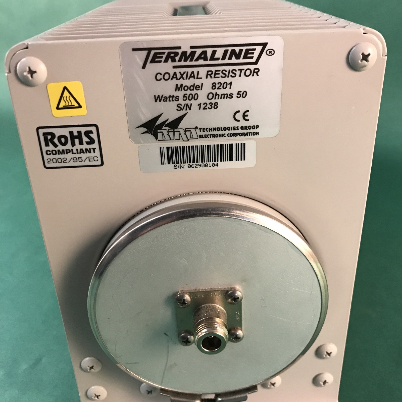 Bird Electronic Corp Termaline Coaxial Resistor Model 8201 - Watts 500 Ohms 50
