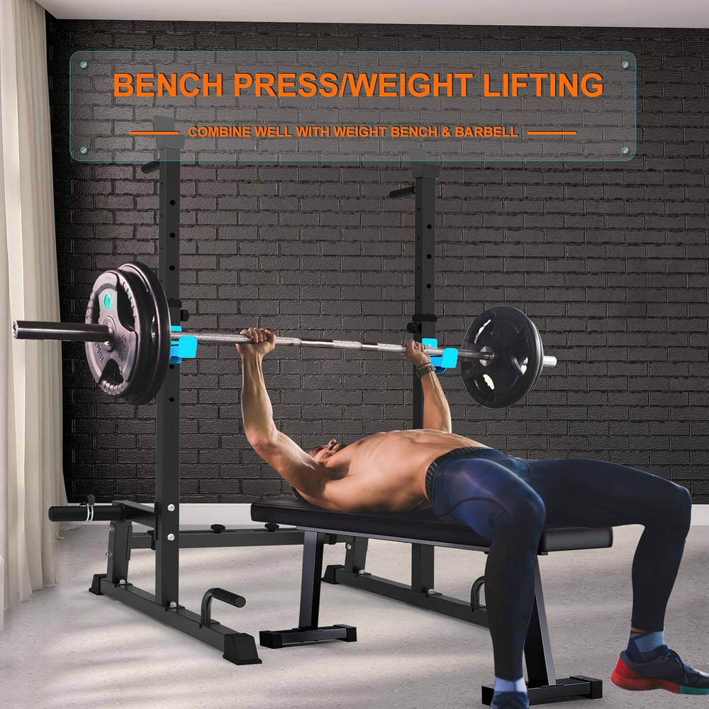 JX FITNESS Squat Rack, Barbell Rack, Bench Press Rack Push up Multi-Function Wei