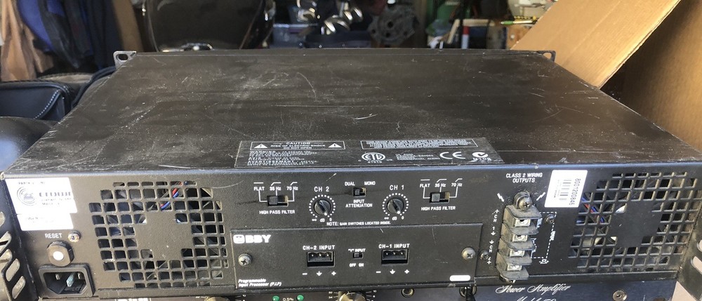 Crown Amplifier Ul6500 Untested As Is