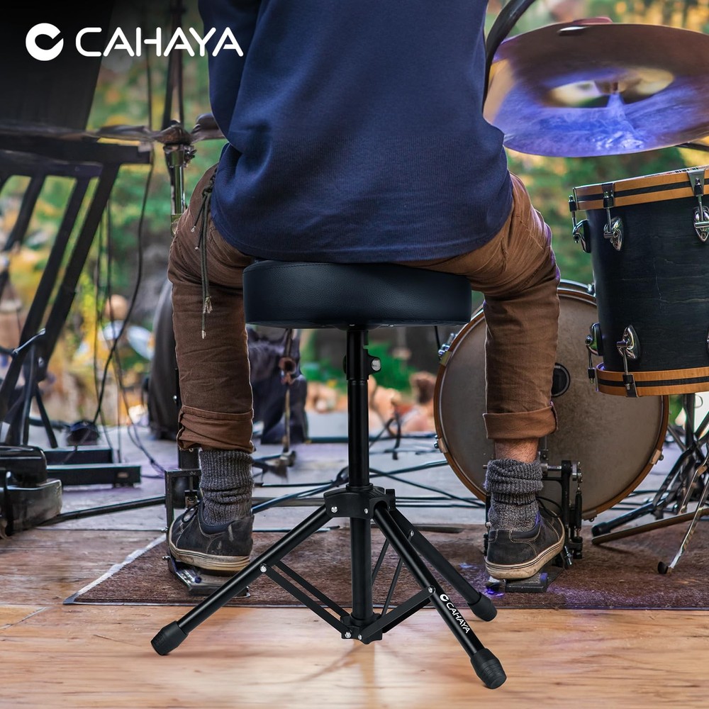 Drum Throne Height Drum Stools Padded Drum Seat Folding Universal Drum Chair for