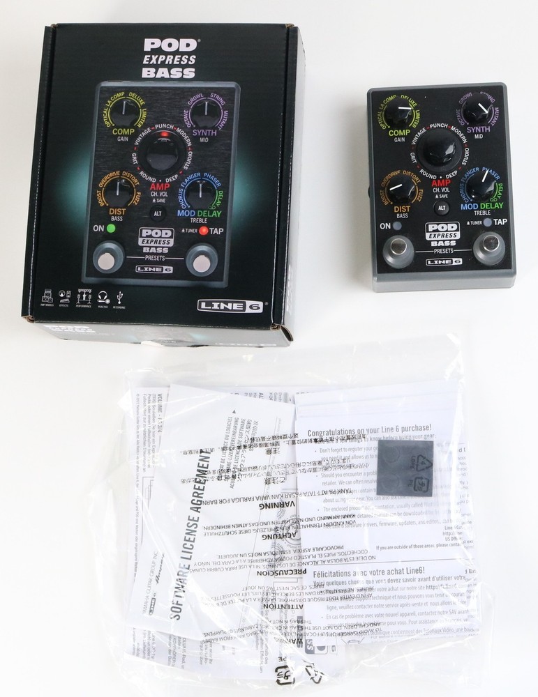 Line 6 Pod Express Bass Lightweight Amp & Effects Processor