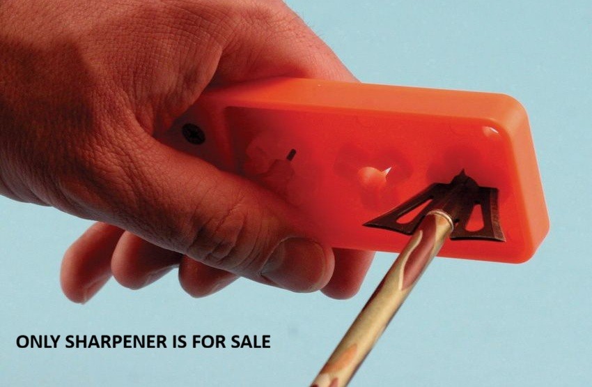 AccuSharp Broadhead Sharpener & Wrench Orange Synthetic Construction Unique