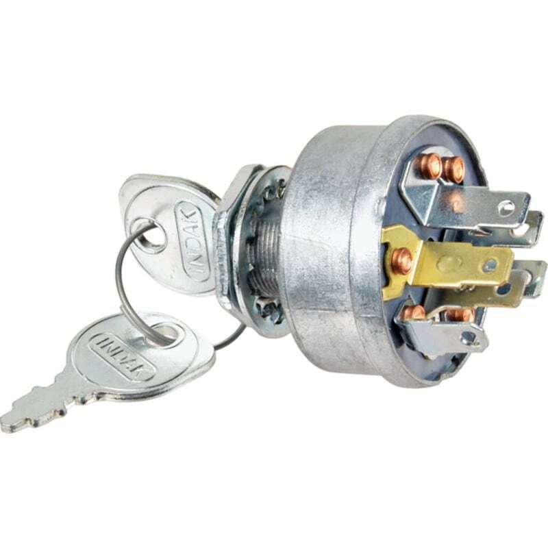 Ignition Switch for Briggs & Stratton, Scag, Toro - Includes 2 Keys, 3 Positions