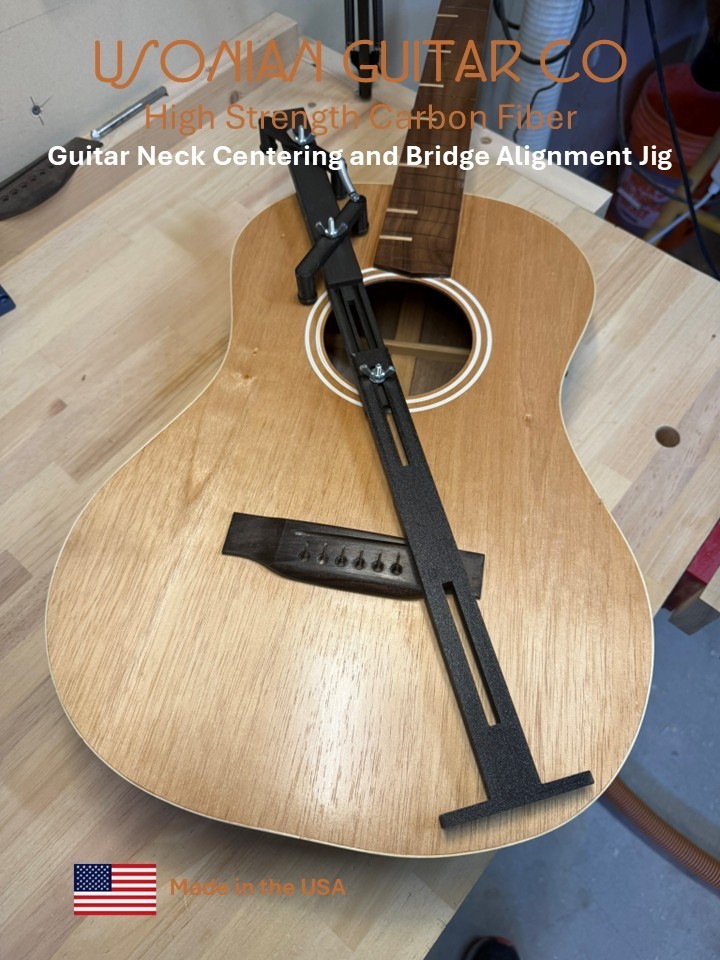 Guitar Bridge Alignment Jig | Self-Centering | Acoustic Build Template