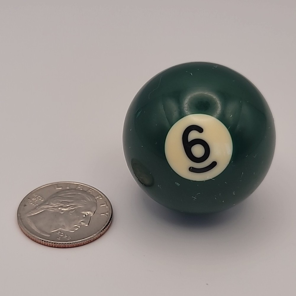 Vintage Billiard Ball / Pool Table Ball Small 1.5"  Diameter VTG Solid Green #6