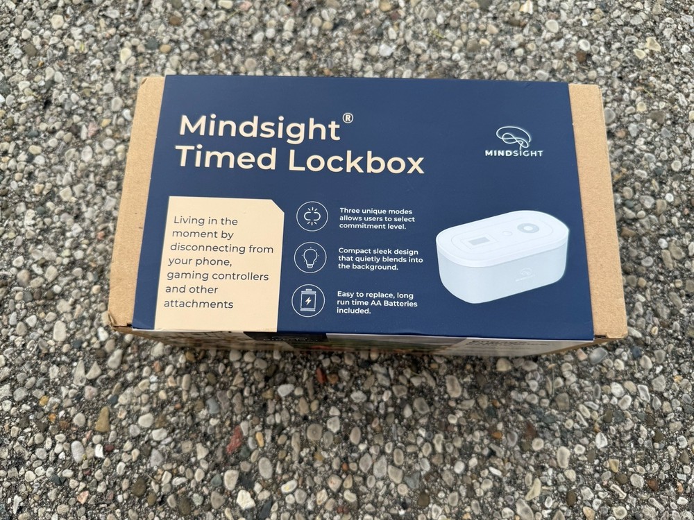 Mindsight Personal Timed Lock Box | Unplug from Phone and Other Distractions!