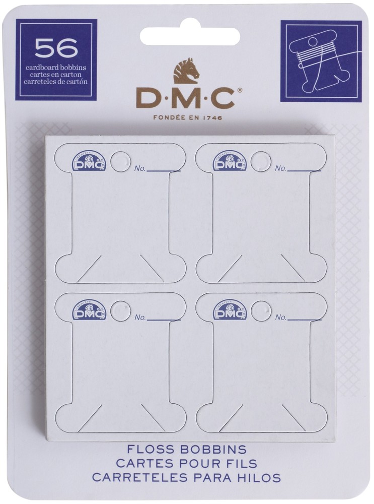 DMC 6101 Cardboard Floss Bobbins-56/Pkg