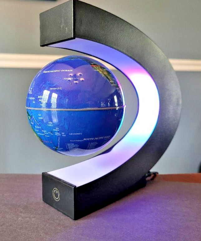 floating magnetic levitation globe led world map