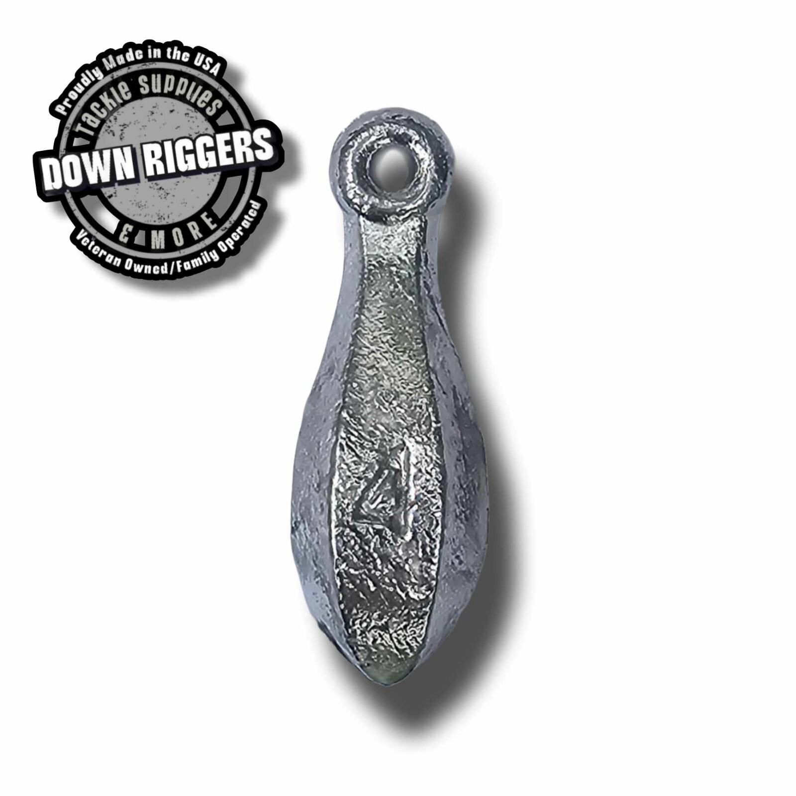 4oz Bank Sinker - Select up to 45pk / Handcrafted by Down Riggers LLC